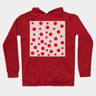 red pop art polka dots Hoodie